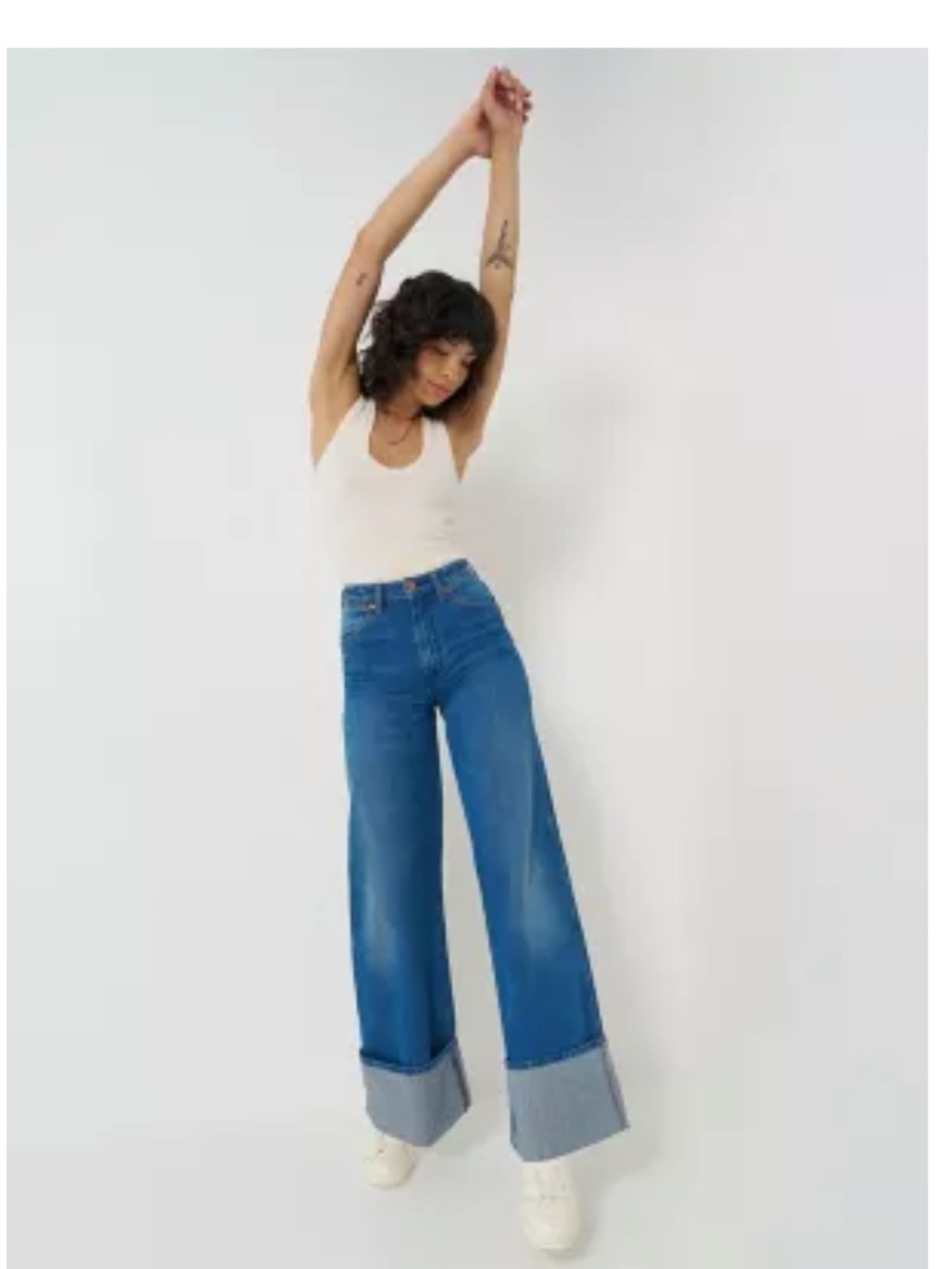 Wrangler Women's Dark Blue High-Rise Jeans